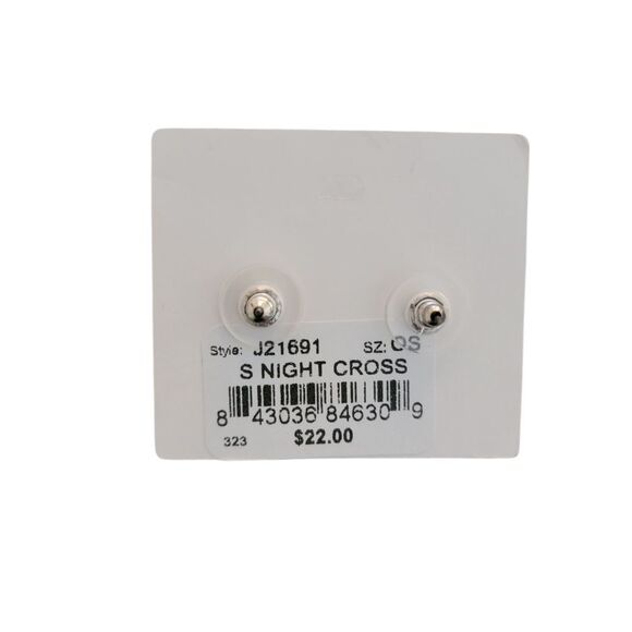 Brighton Silver Night Cross Studs - Picture 2 of 5